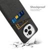 For Honor Magic6 Pro 5G Cloth Texture Phone Case Dual Card Holder PC Cover