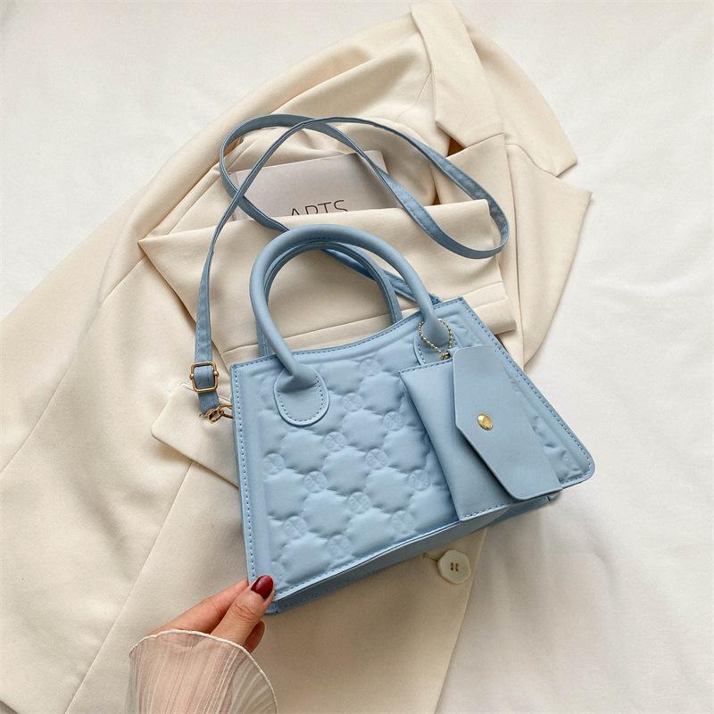 summer new fashion simple small square bag casual shoulder bag trendy messenger bag niche simple handbag