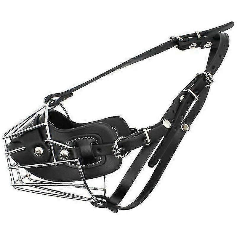 Super Muselière Métallique Muselière Chien Muselière Cuir Pour Grands Chiens Morsure Et Sentiment de Sécurité Pour La Plupart des Chiens moins