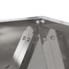 Plant Pot Silver 30 X 30 X 30 Cm Stainless Steel