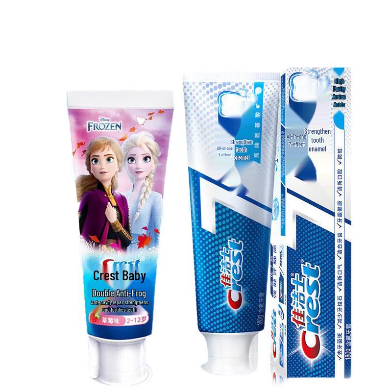 Crest Toothpaste Bundle: Kids Frozen & Enamel Strengthen