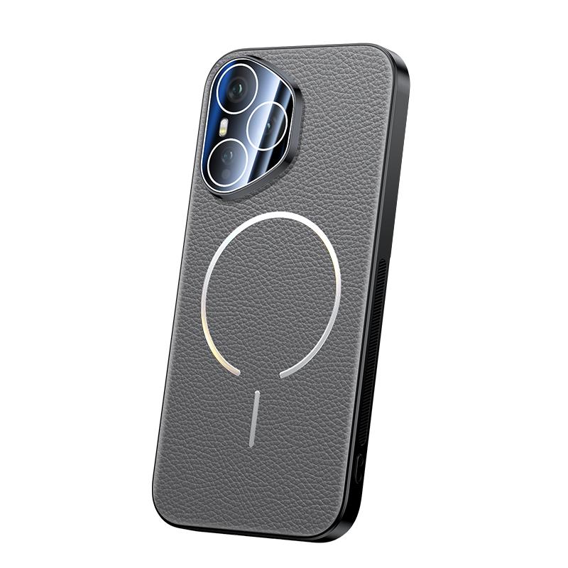 For Huawei Honor 400 Pro Case Luxury PU Leather Magnetic wireless charging Protective Back Cover For Honor400 400Pro Phone Shell