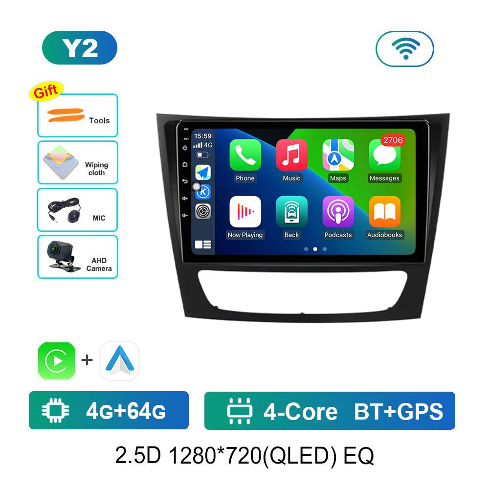 Android 14 System Car Radio Multimedia Player for Mercedes Benz E-class W211 2002 - 2008 Touch Screen 4G WiFi BT GPS Navi