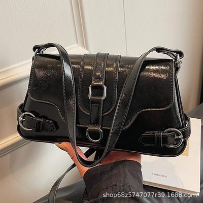 Bag Lady 2025 New Trendy High Sense Fashion Shoulder Messenger Bag Retro Versatile Internet Celebrity Explosion Small Square Bag