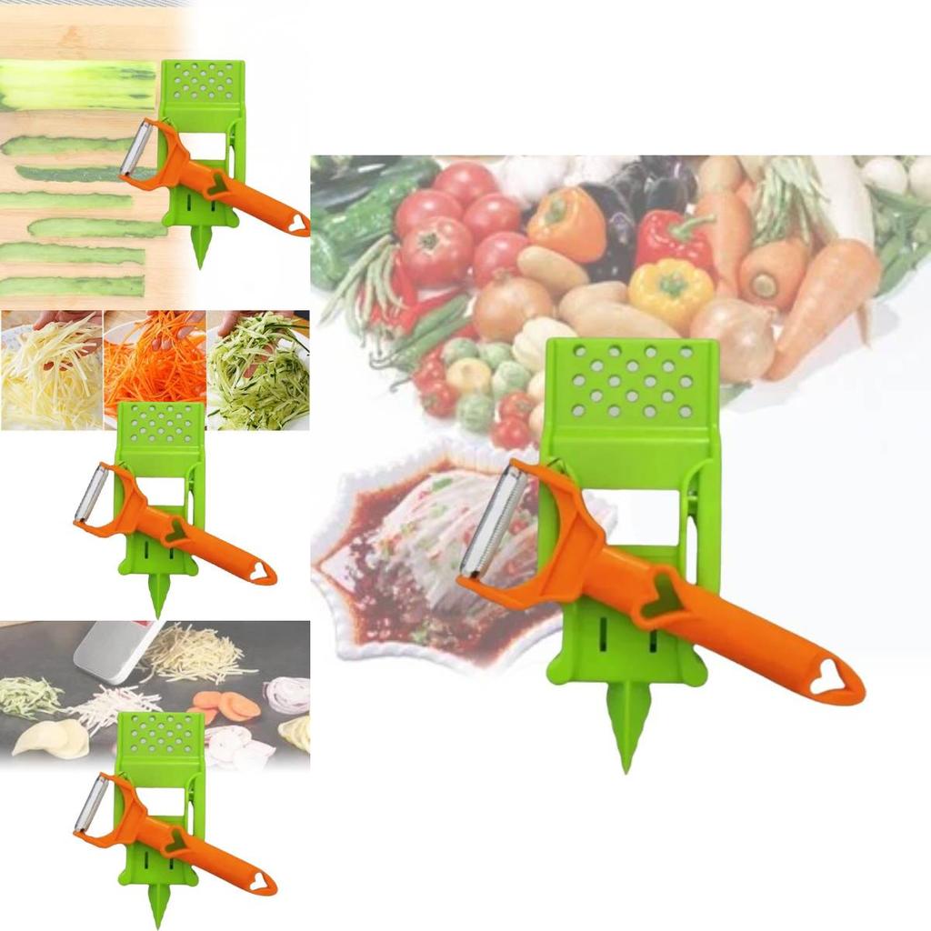 Stainless Steel Ultra Sharp Dual Julienne And Vegetable Peeler Multitasker
