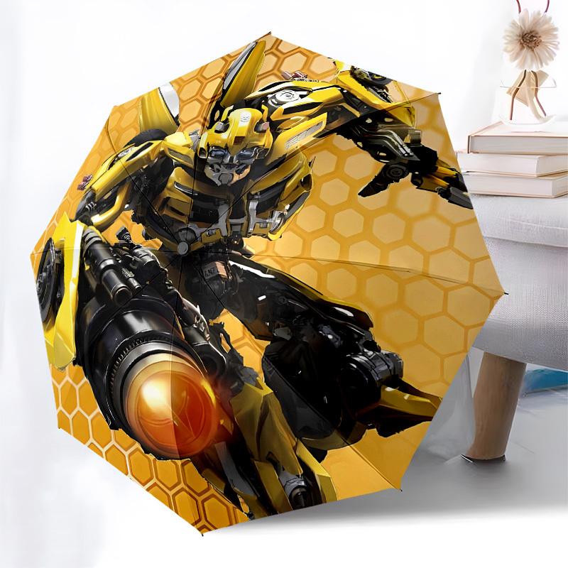 Transformer, Bumblebee Automatic Opening and Closing, 8 rib Structure Portable Umbrella, Suitable for Men and Women in All Seasons Perfect