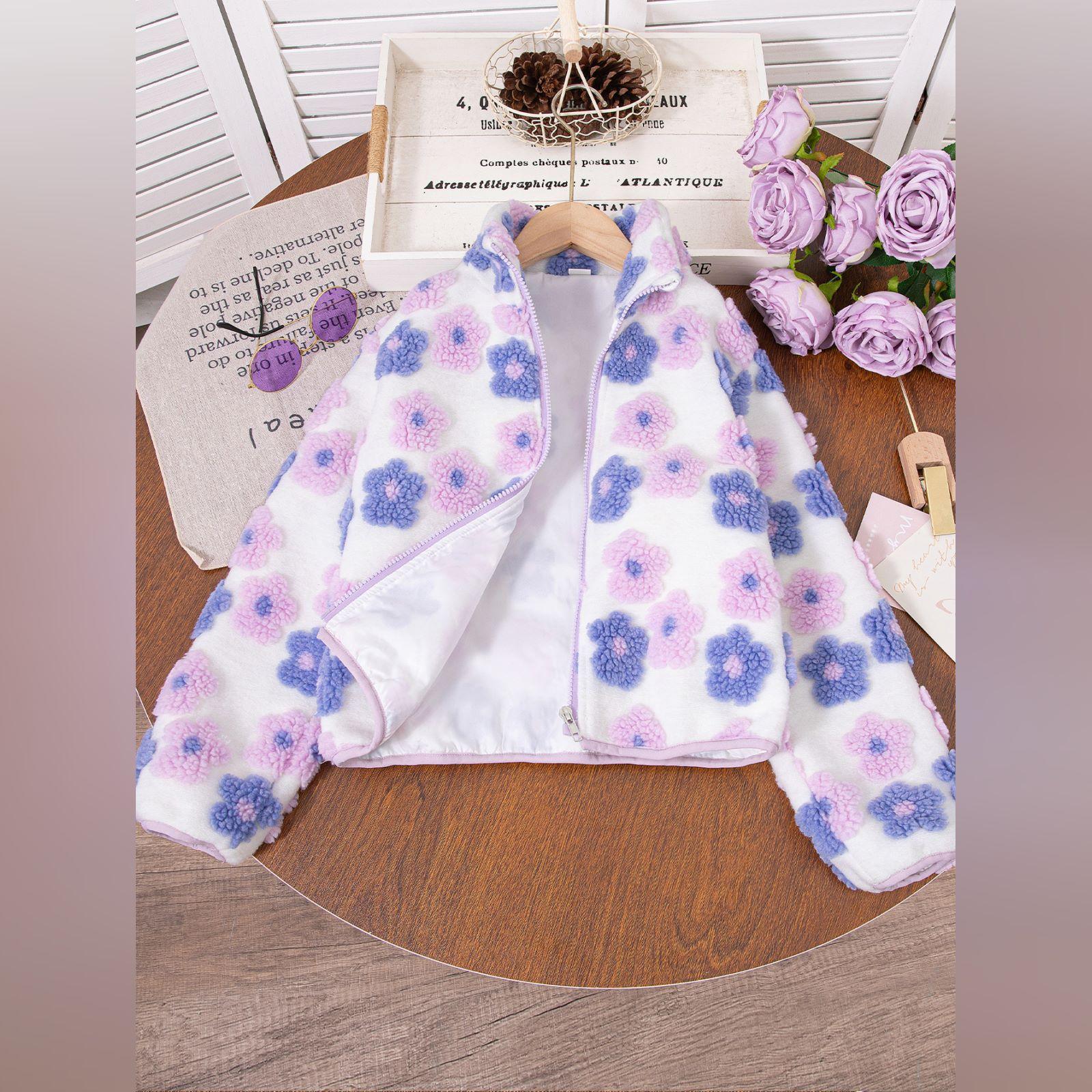 

Детское повседневное модное пальто, мягкая легкая верхняя одежда для ежедневного использования 9Y светло-фиолетовый