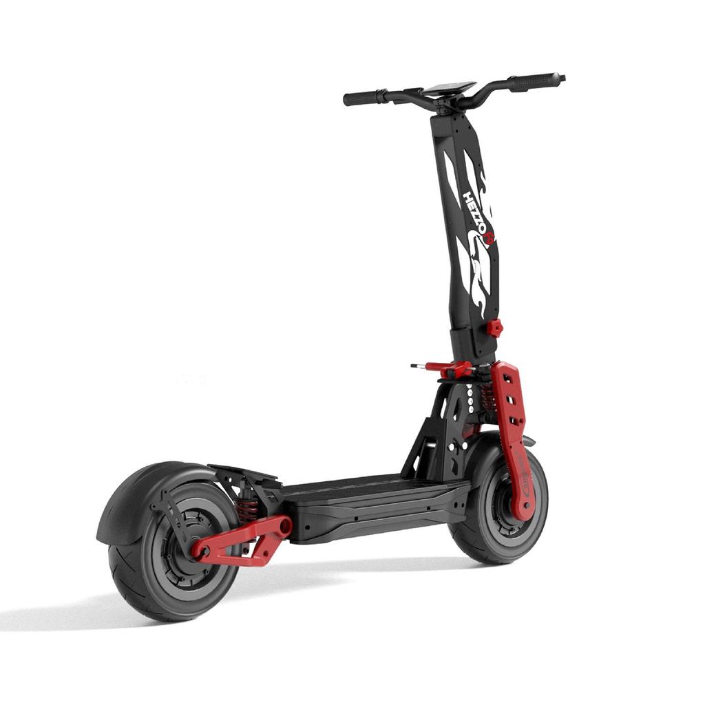 HEZZO F9 All-Terrain 8000W Dual-Drive Elektroroller Motor 60V 40AH Batterie 12 Zoll Straßenreifen Erwachsener Offroad Faltbarer E-Scooter