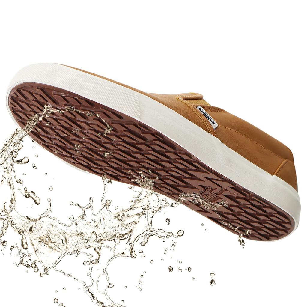 Fukuyama Rubber Lasting Bull Work Shoes LB-067, Slip-Resistant, High-Cushion, Antibacterial and Odor-Resistant Insole, Camel, Size 28.0 Cm, 2E