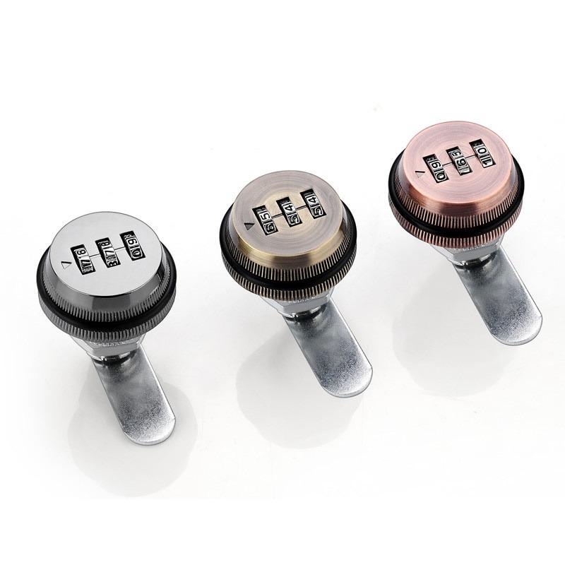 1Pc 3 Digit Combination Password Box Lock 20-30mm Smart Cam Code Lock Zinc Alloy for Mailbox Cabinet Door Security Hardware
