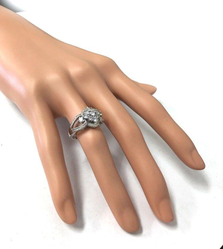 White Copper Gold-Plated Diamond Ring Trendy Simple And Versatile Ring no. 6