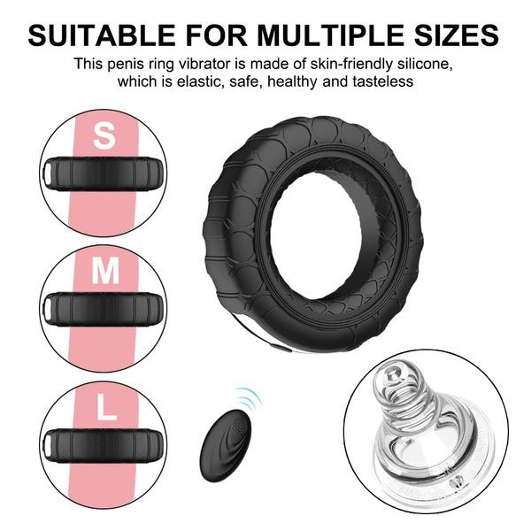 Men's Sex Toys Delayed Ejaculation Lock Semen Ring Silicone Vibrating Toys Sex Toys for Men