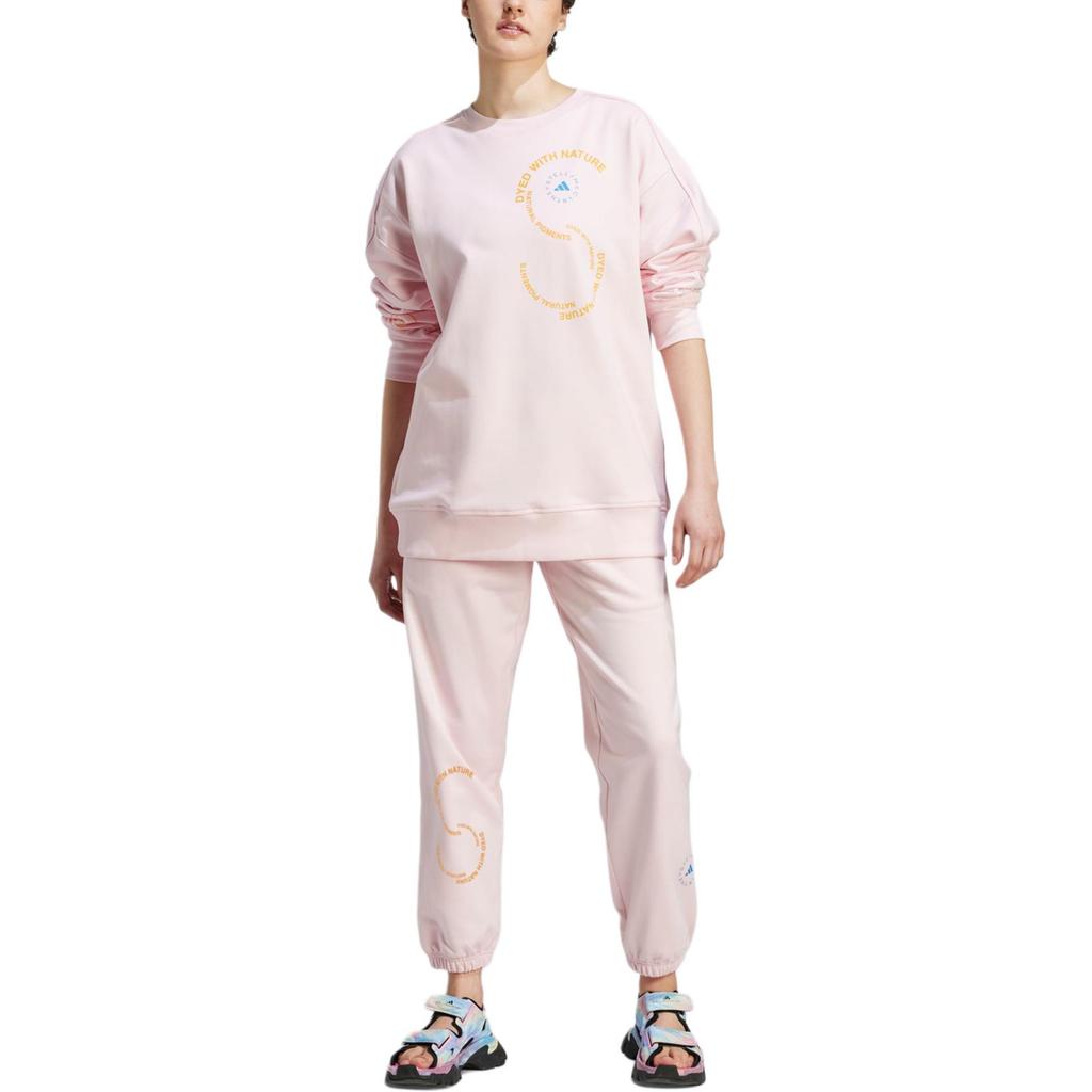 Adidas Stella McCartney Co-branded Sportswear Soft Sweatshirt Unisex Daily Casual Comfort Top Pink IA7715