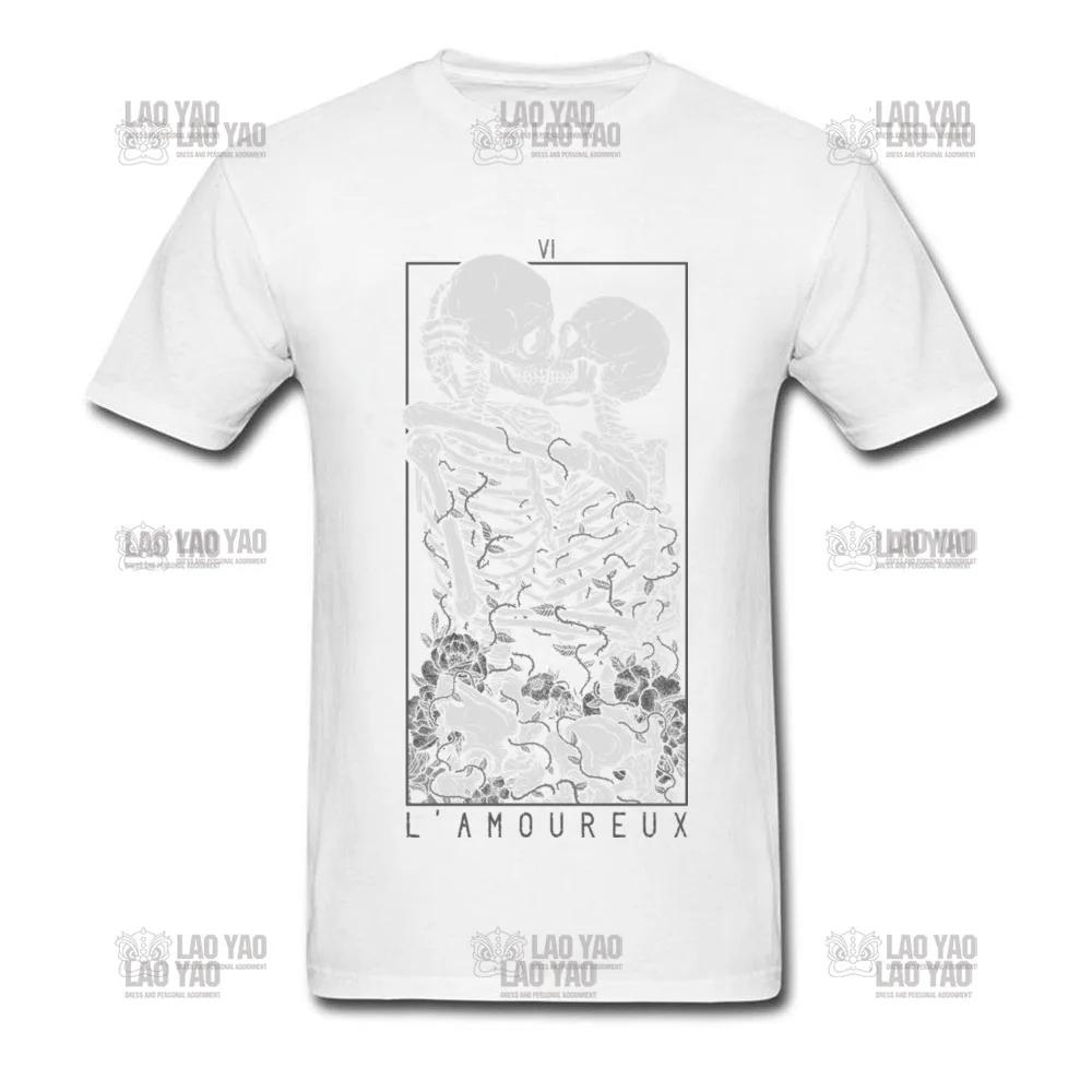 The Lovers Sweet Kiss Skull Tshirts Hug Me Pure Couple Skeleton Skull T Shirt Men Easter Day Death Punk Style T Shirts