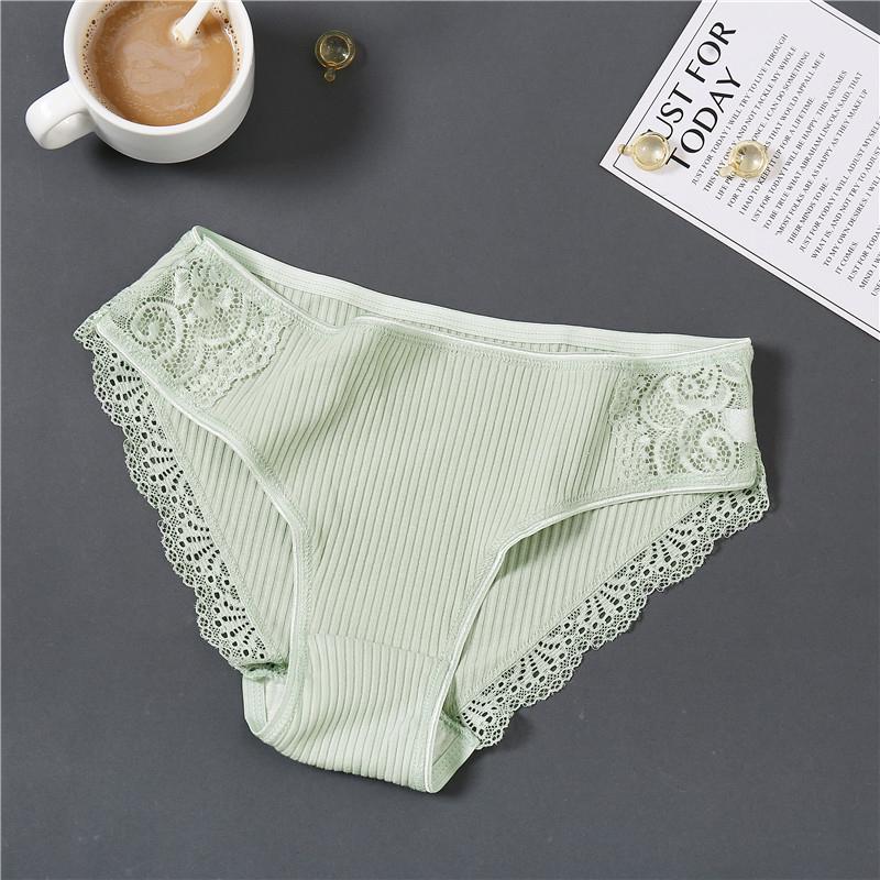 Lace Women Briefs Cotton Pantys Sexy Seamless Women Panties Solid Color Female Underpants Intimates Women Lingerie M-XXL