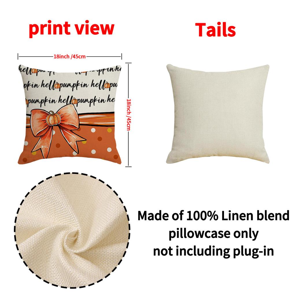 New Autumn Pumpkin Pillow Thanksgiving Atmosphere Decoration Home Cushion Indoor Living Room Sofa Pillow Cover