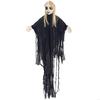 Voice Activated Skeleton Hanging Decoration With Light up Eye Scary Sound Effect
