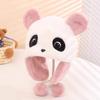 Winter children's hat cute cartoon panda plush hat boys and girls thick warm ear protection hat baby headband hat