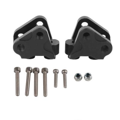 2 Stück Vorne Hinten Untere Stoßdämpfer Anlenkung Link Halterung Passend für SCX10II AXIAL RC AutoSchwarz