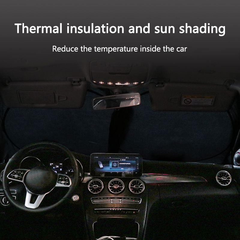 Car Windshield Sun Shade Window Shade Front Sunshade UV Protection For Honda Mugen Power Civic Accords CRV Hrv Jazz CBR VTEC VFR