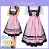 Exquisites Oktoberfest Damen Bierkellnerin Dirndl mit beeindruckender A-Linien-Silhouette