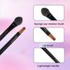 30pcs Disposable Eyeshadow Applicators, Lip Brush Lip Liner Brush Makeup Cosmetic Tool for Eyeshadow Lipstick, Black