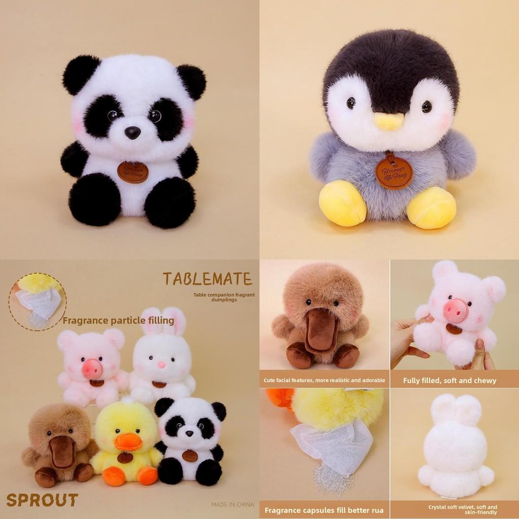 Panda Plush Desk Companion Toy With Soft Polyester Fiber For Kids And Collectors