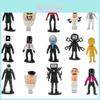 Skibidi Toilet PVC Sammlerfigur Interaktives Spiel Desktop Dekoration