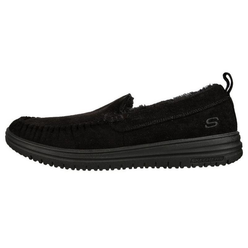Skechers Relaxed Fit Murette-Ghetti Men Fabric Low Casual Shoes Black 204638-BBK