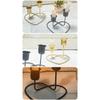 Iron Candlestick Holder Enhances Desk Decors for Valentines Day Christmas
