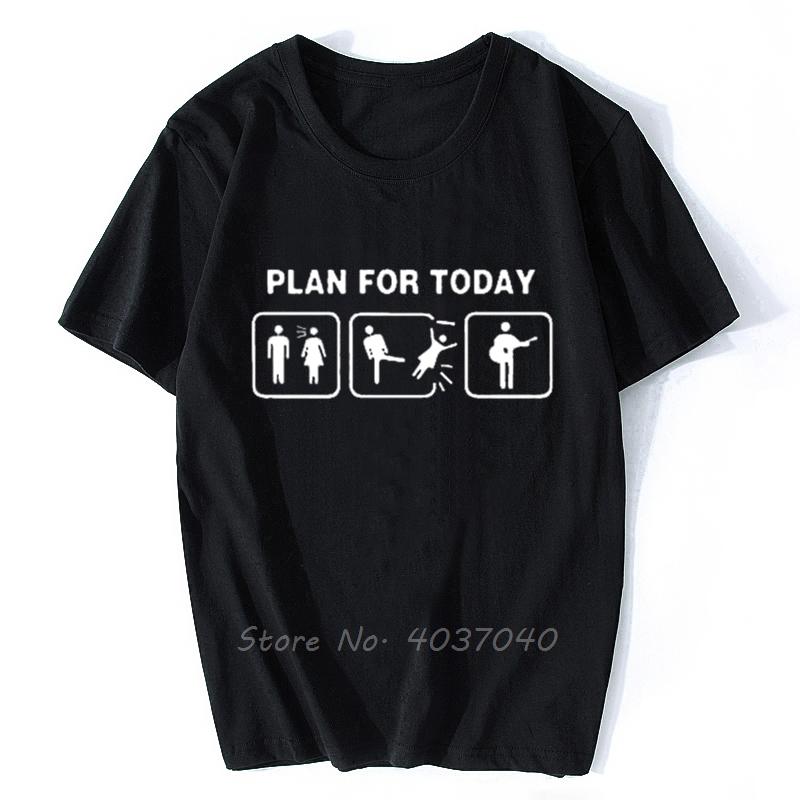 New Summer Style Problem Solved Guitar T Shirt Unisex Casual Short Sleeve Electric Bass Player Funny Tshirt Tees
