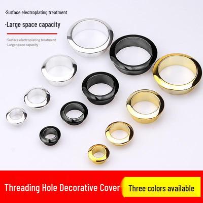 ABS Plastic Round Desktop Cable Grommet Cover, Wire Management Ring