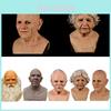 Realistic Latex Old Man Face Mask For Fancy Dress Cosplay Costume Halloween High Quality Material