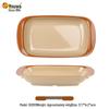 Retro Pottery Style Melamine Small Snack Plate