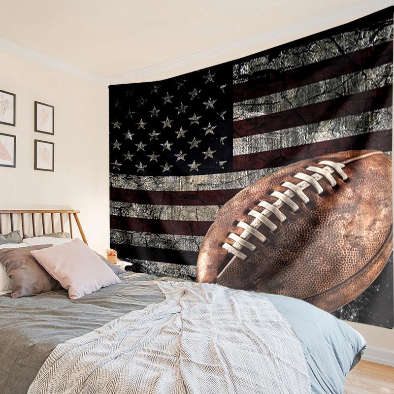 Sports Ball football Pattern Tapestry, Unique Design Tapestry, Wall Decor for Bedroom,Livingroom, Playroom,Heartwarming Fan Holiday Gifts
