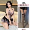 Xiucaisha pure lace floral embroidery suspender tutu skirt waist thin perspective sex underwear empty pajamas