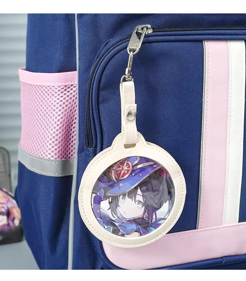 Drop-Proof 58mm/75mm Transparent Button Badge Protector Pendant - Anime Merchandise Storage Sleeve