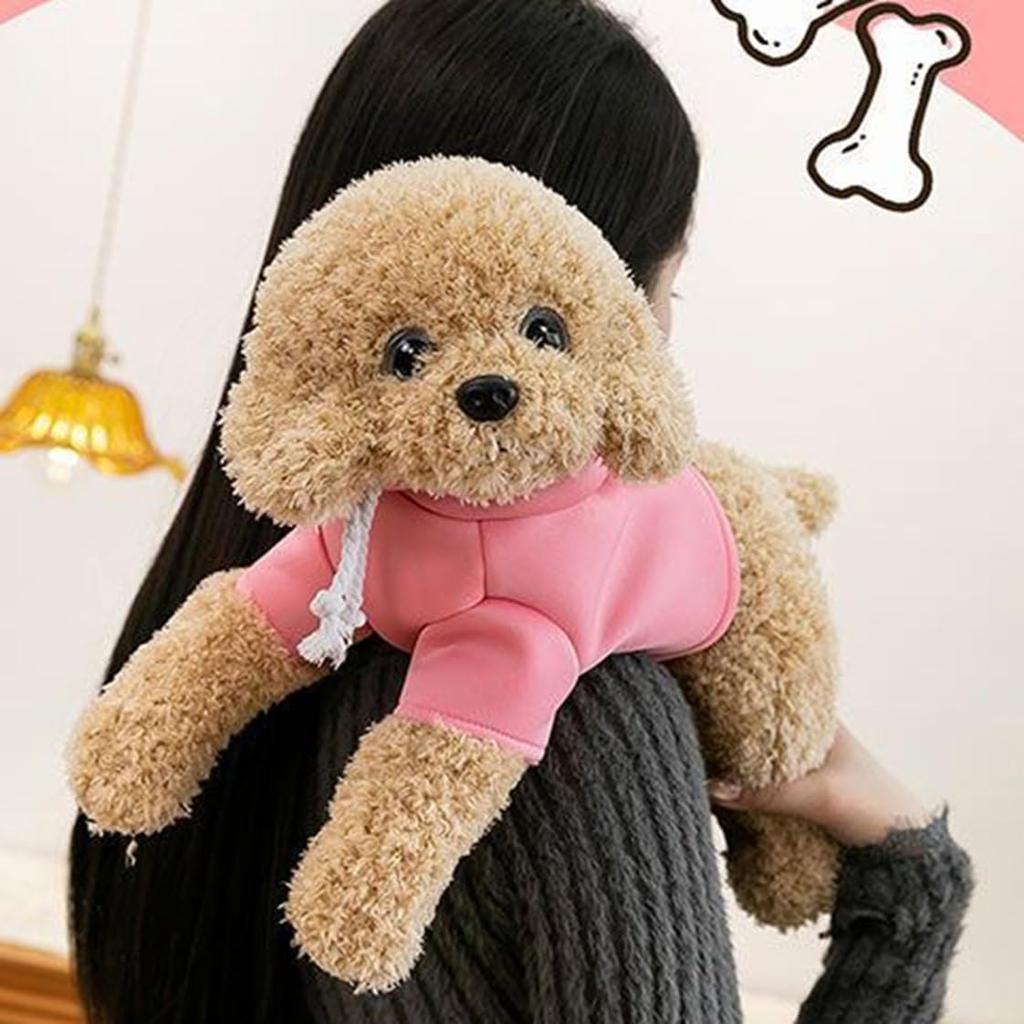 Stuffed Animal Teddy Dog Toy Body Pillow Knee Puppy Simulation Dog Cute Realistic Soft Sleeping Pillow Comfortable Body Pillow Fluffy Light Clothes