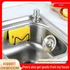 304 Stainless Steel Sink Cover & Sponge Holder, Wool Storage, and Cutting Board Rack with Hooks