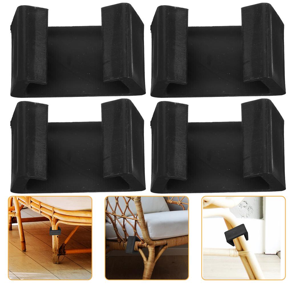 4pcs 5.25Cm Sofa Tightener Rattan Made Furniture Clip Sectional Couch Connectors Sturdy Fastener For Living Room Bedroom
