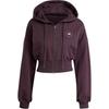 Stella McCartney Sportbekleidung CROPPED HOODIE Jacken & Mäntel Damen Dunkelbraun IZ5011
