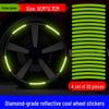 Reflective Nighttime Tire Anti-Collision Stickers for Cars & Motorcycles