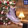 Snow Boots Women's Thick Soles 2025 New Winter Heightening Velvet Warm Short Boots Women's Non-slip Large Cotton Casual Women's Shoes