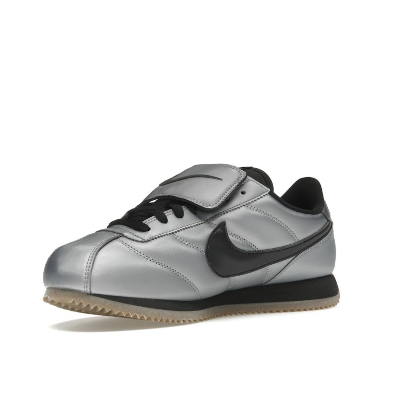 Nike Cortez Leather SE Tiempo Pack - Metallic Cool Grey Unisex Sneakers Black Gum-Dark-Brown HQ3490-099