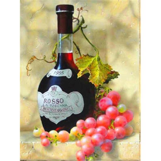 

Полная Алмазная картина Бутылка вина Мозаика 5D Вышивка крестом 5D DIY Алмазная картина Винный Декор 30*40 cm