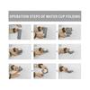 SPECIAL MADE Collapsible Water Bottles Cups Leakproof Valve Reusable Silicone for Gym Camping Travel Sports Lightweight Durable