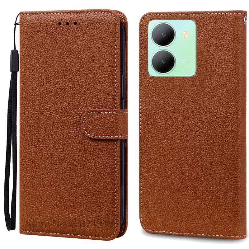 Y36 Hülle Für Vivo Y36 Hülle Weiche Silikon Rückseite Handyhülle Für Vivo Y36 5G Hülle Leder Klapp Brieftasche Hülle für VIVOY36 Y 36