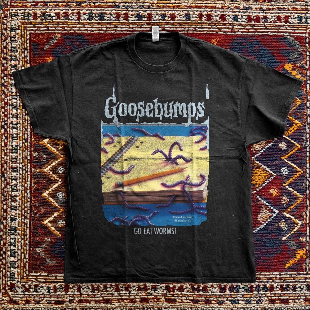 Goosebumps Go Eat Worms Classic Unisex TShirt Size S5XL Unisex T-Shirt XXXL