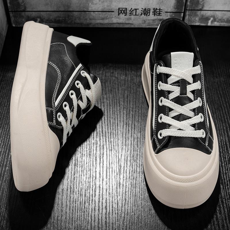 Fashion Outdoor Men's Lace Up Sneakers Fashion Male Casual Shoes New Arrival Skateboard Footwear Leisure Walk Vulcanize Shoes Sneakers