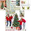 Dinosaur Christmas Countdown Calendar With Acrylic Dinosaur Figurines For Holiday Decor